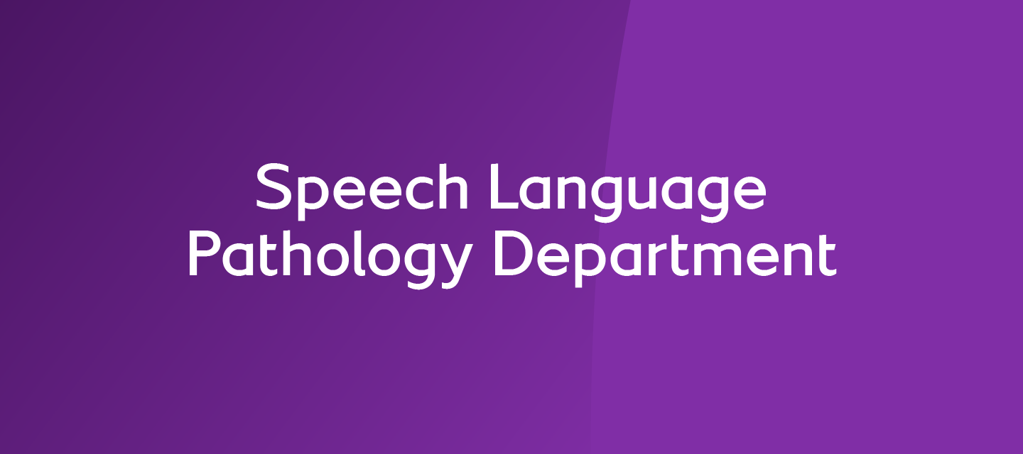 Speech Language Pathology Department-01