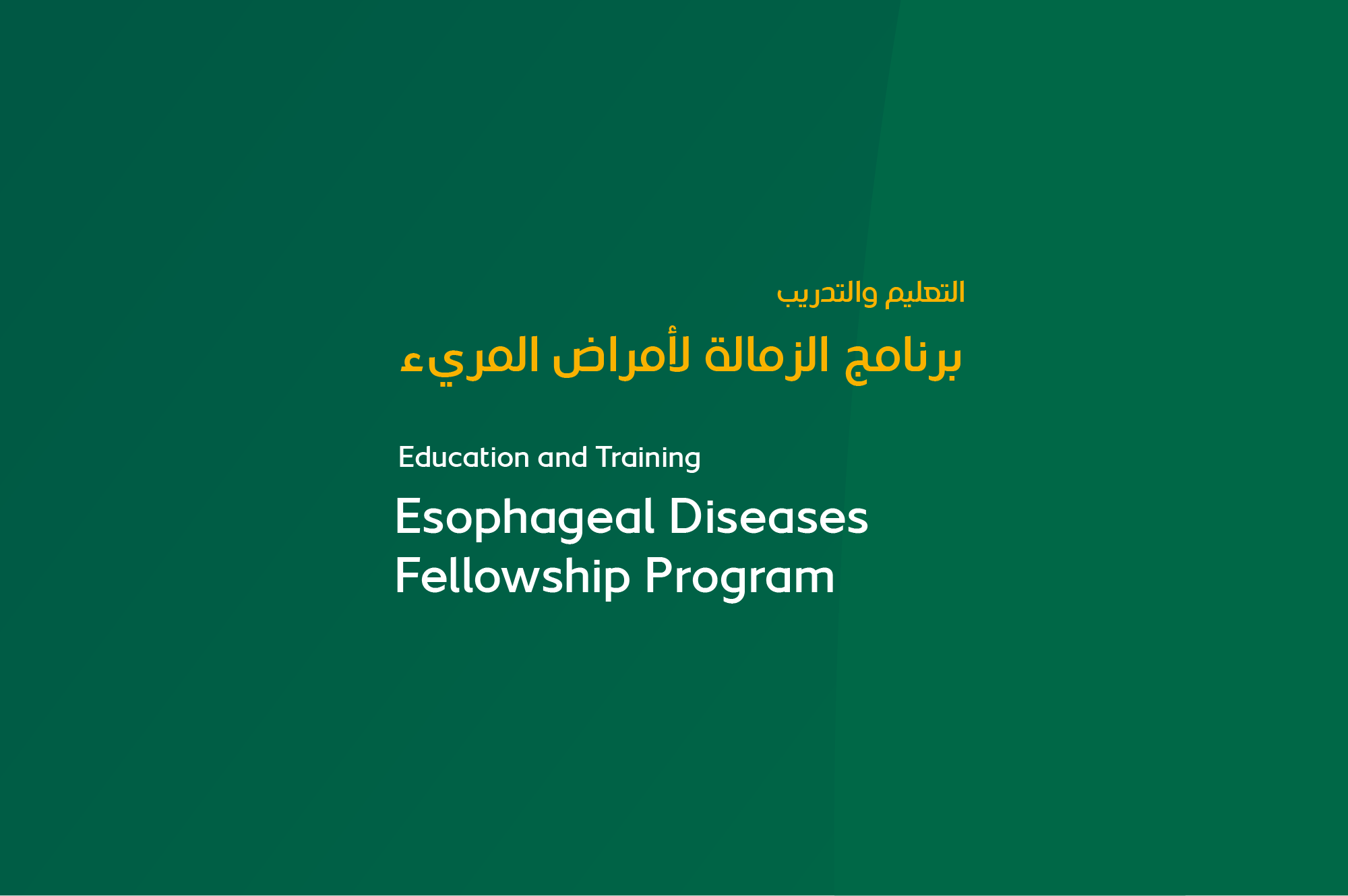 Esophageal Diseases Fellowship